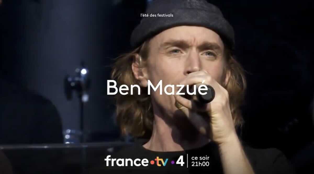 Ben Mazué aux en concert aux Francofolies :  à suivre  ce soir sur France 4, mardi 15 juillet !