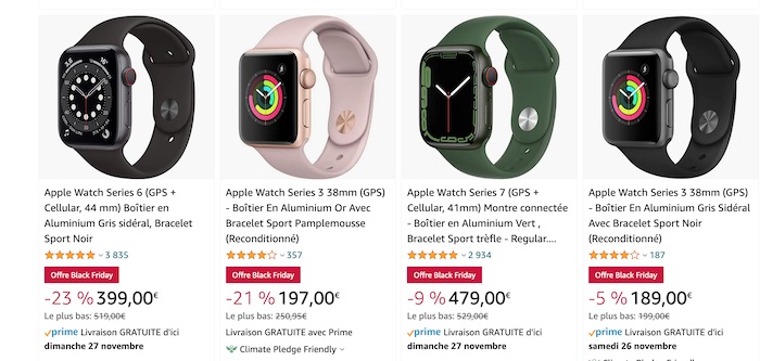 Black Friday 2022  : des Apple Watch