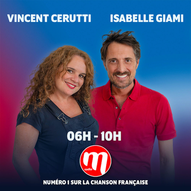 Après avoir quitté « Manu dans le 6-10 » sur NRJ, Isabelle forme un duo très apprécié avec Vincent Cerutti sur M Radio ! 