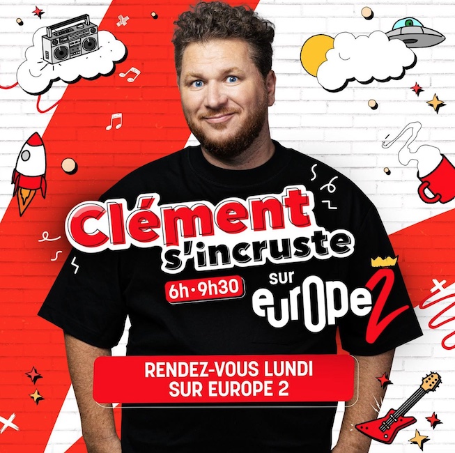 nouvelle équipe de la matinale d’Europe 2 "Clément s'incruste" 