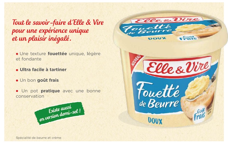 Le fouetté de beurre : une innovation signée ELLE & VIRE