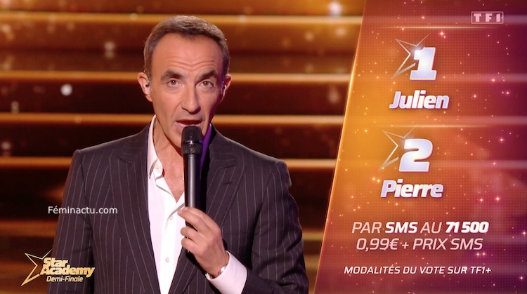 « Star Academy » sondage FINALE Julien ⚡️ Pierre 