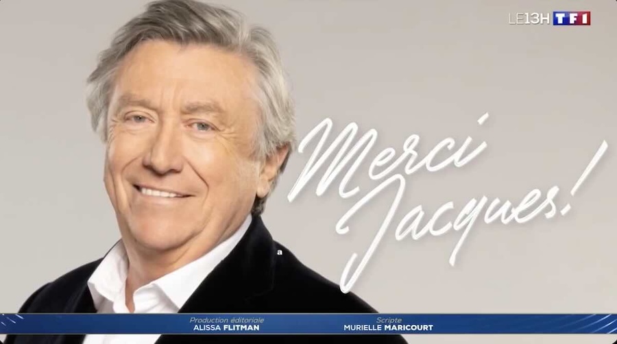 Les adieux de Jacques Legros au JT de 13 heures de TF1 !