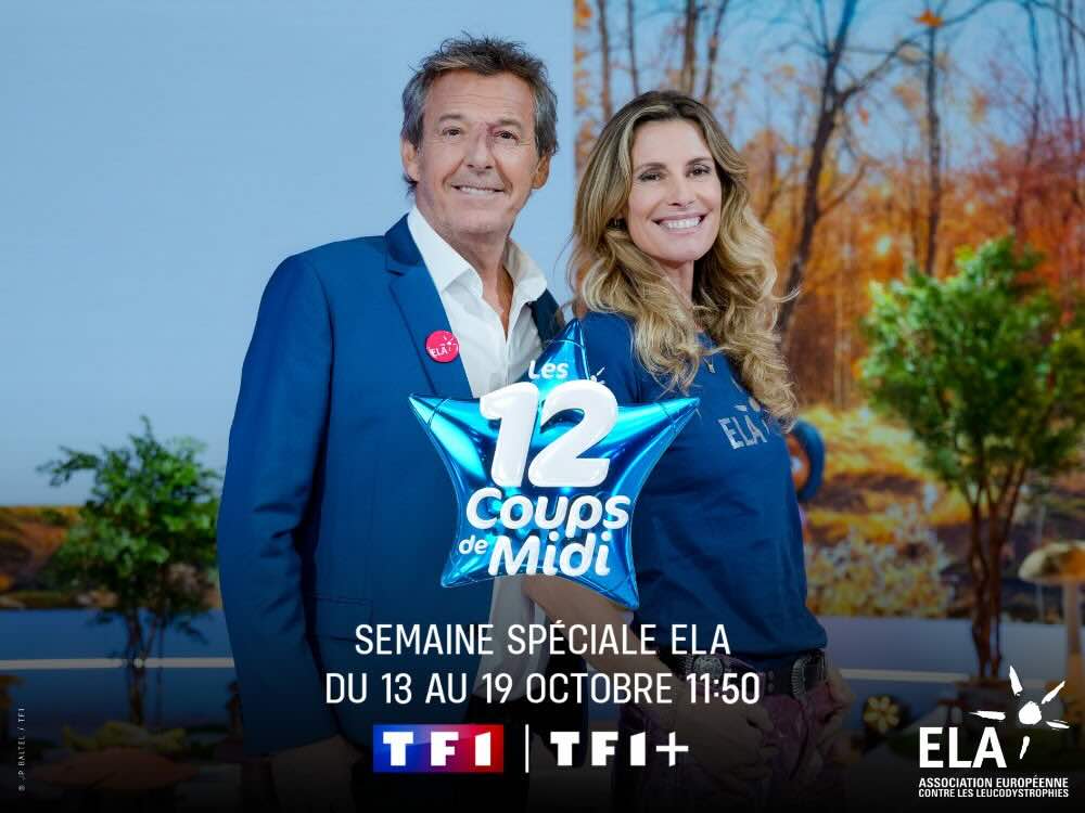 « 12 coups de midi »  : semaine spéciale ELA du 13 au 19 octobre 2025 sur TF1 !
