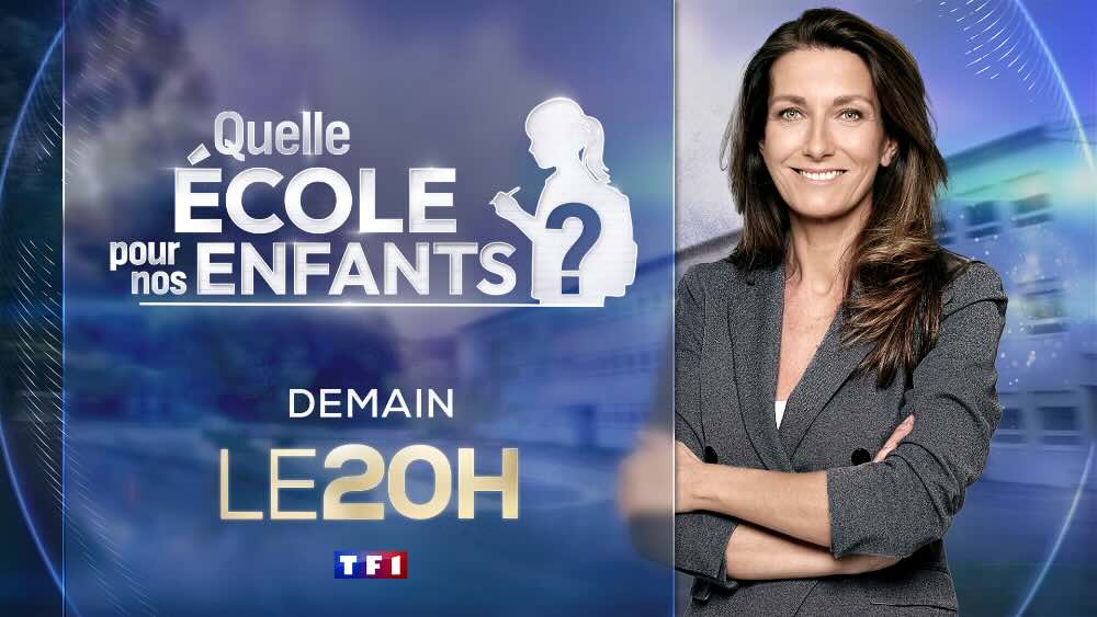 20 heures de TF1 du dimanche 21 septembre 2025 : ce soir une page spéciale  "Quelle école pour nos enfants ?" 