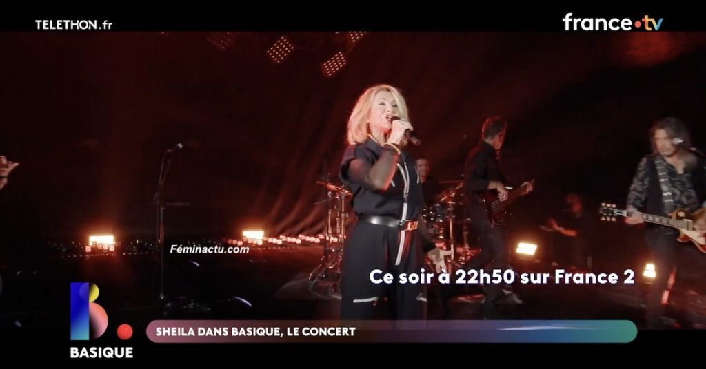 Sheila électrise le plateau de « Basique, le concert »