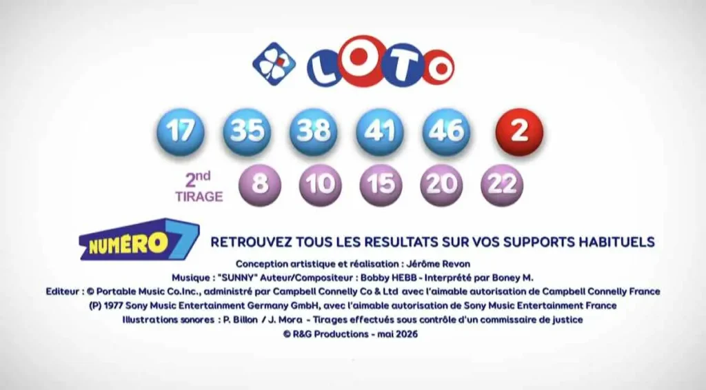 Tirage du Loto du mercredi 13 mai 2026