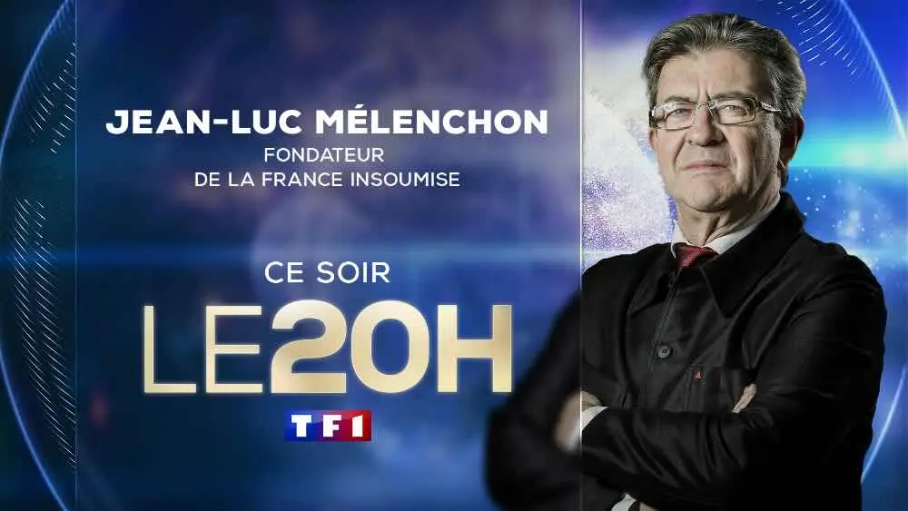 Jean-Luc Mélenchon invité d'Anne-Claire Coudray dans le JT de 20 heures de TF1 Jean-Luc Mélenchon invité d'Anne-Claire Coudray dans le JT de 20 heures de TF1