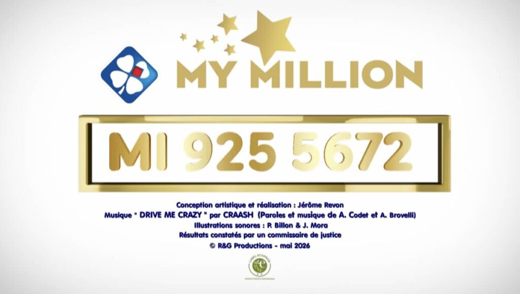 Résultats du tirage Euromillions et My Million du vendredi 8 mai 2026