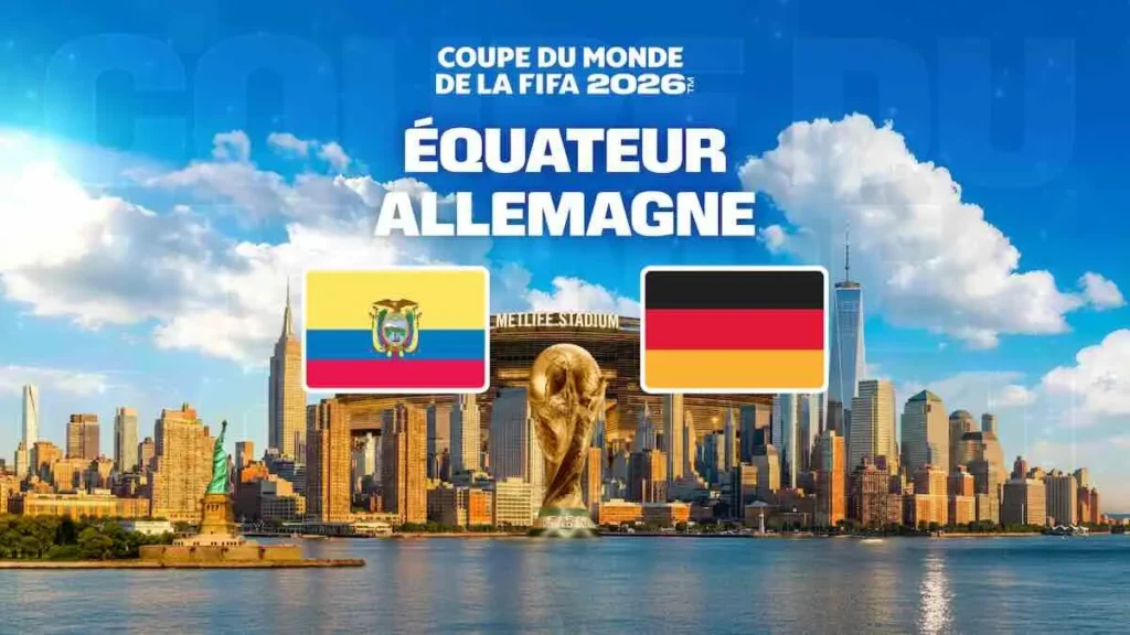 Coupe du monde de football "Equateur – Allemagne"
